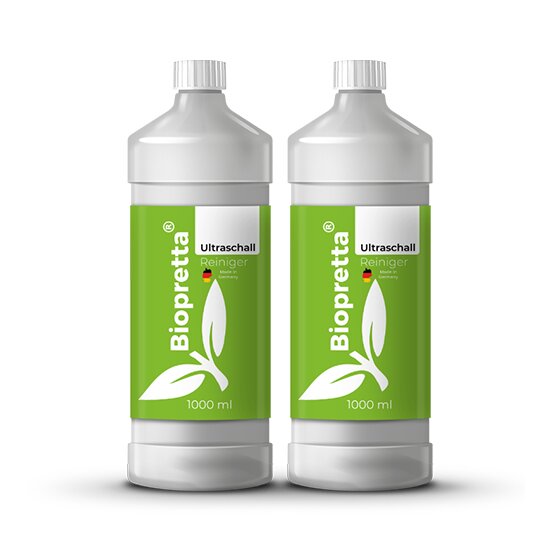 Biopretta Ultraschallreiniger Konzentrat 2x 1000 ml Flasche