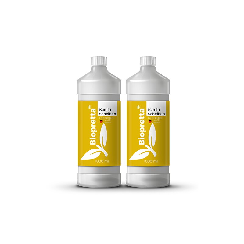 Biopretta Kaminscheibenreiniger Gelreiniger 2 x 1 Liter