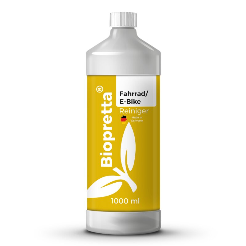 Biopretta Fahrrad E-Bike Reiniger 1000 ml Flasche mit Sprühkopf