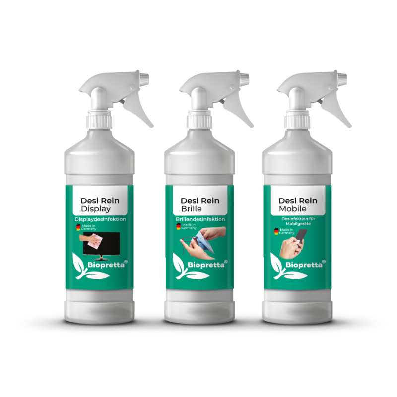 Biopretta Desinfektions- und Reinigungs-Set 3 Teilig